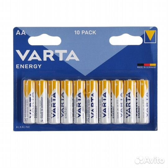 Батарейка алкалиновая Varta Energy, AA, LR6-10BL