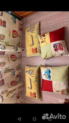 Шторы в детскую 132*234 и 4 наволочки