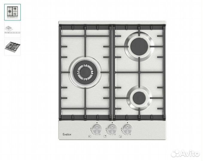 Нержавейка Варочная панель Evelux HEG 450 X (Гаран