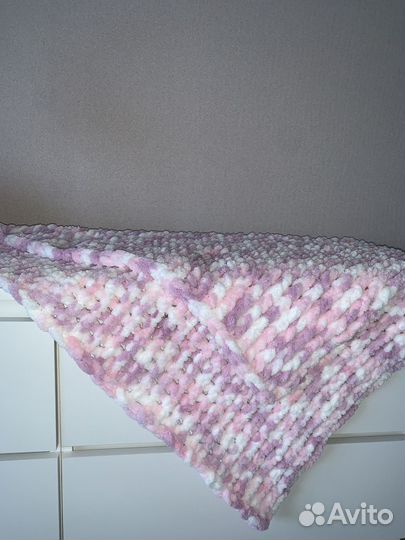 Плед детский плюшевый ручной работы