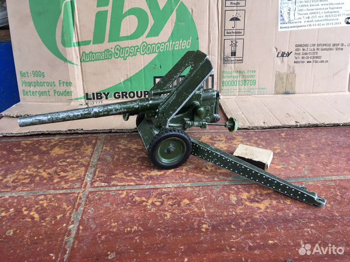 Игрушка пушка СССР металическая 2