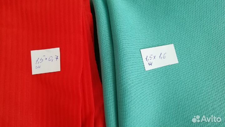 Отрезы ткани: хлопок, трикотаж. Цена за отрез