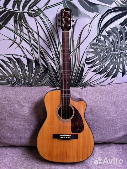 Гитара электроакустика Fender cf 140sce nat folk