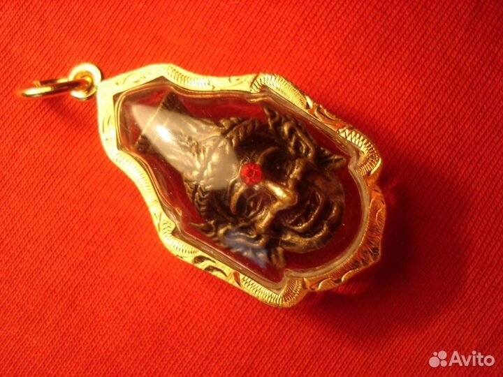 Талисман Золото Сак Янт Sak Yant Тайланд Рубин