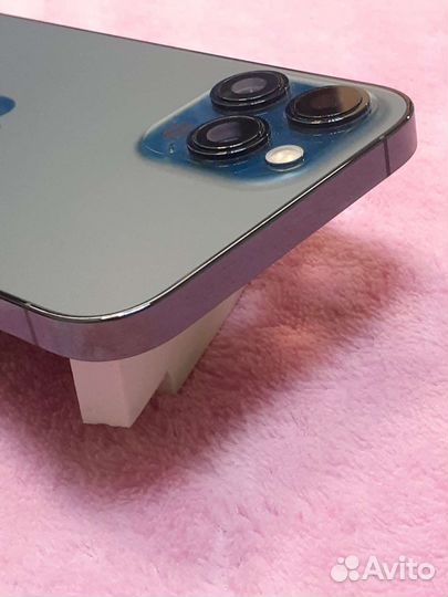 Корпус iPhone 12 Pro Max синий оригинал снятый