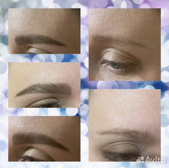 Окрашивание бровей и долговременная укладка