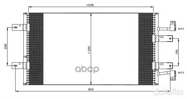 Радиатор кондиционера 35900 NRF