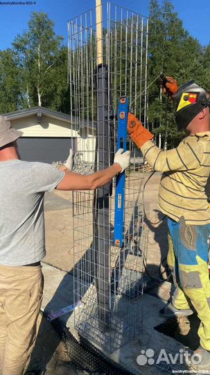 Подпорные габионы колонна 50*50мм в наличии