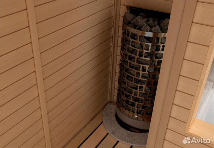 Печь в баню с установкой