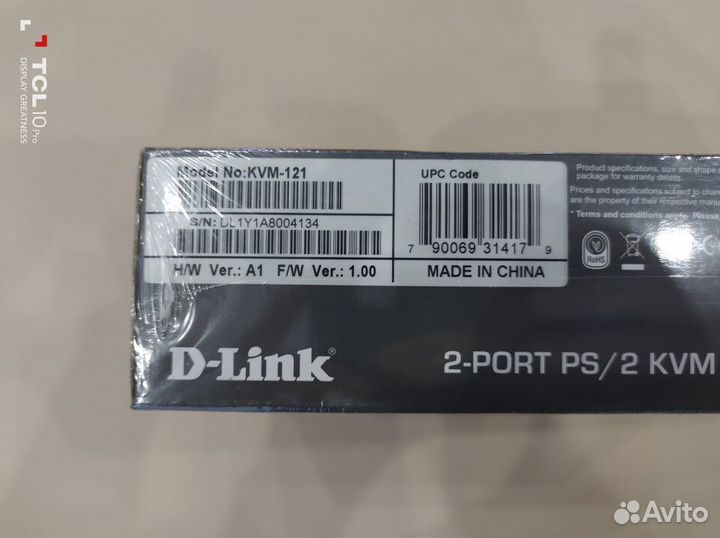 KVM переключатель D-Link KVM-121