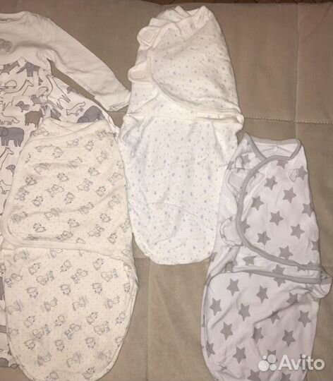 Кокон (4 пелёнки на липучках+2 спальных мешка)