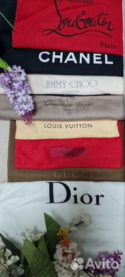 Брендовые пыльники для обуви, сумок