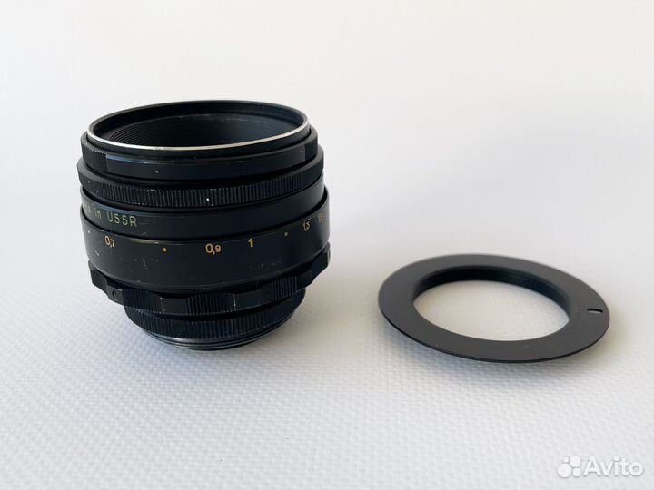 Объектив Helios 44 2 с переходником на Nikon