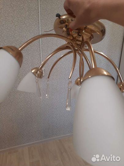 Люстра бу 5-рожковая