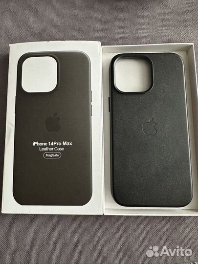 Кожаный чехол iPhone 14 pro max
