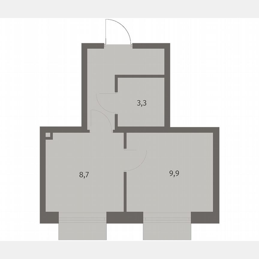 1-к. квартира, 26,6 м², 5/8 эт.