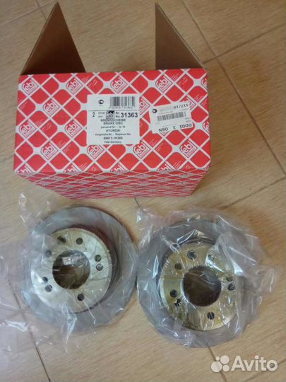 Диски тормозные задние hyundai i30, KIA Cee'd