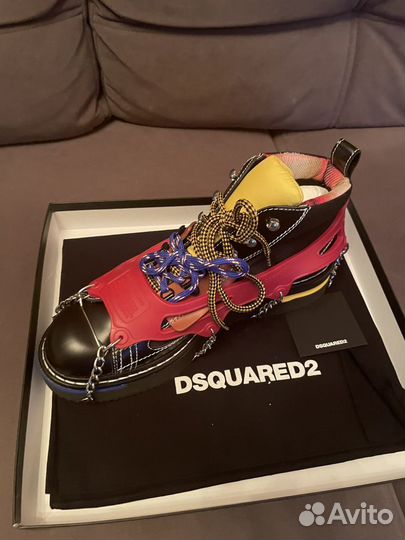 Кожаные ботинки Dsquared2 оригинал