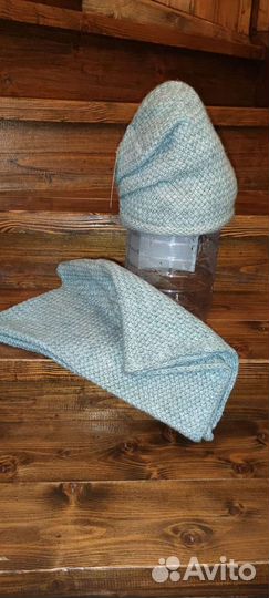 Комплект шапка и снуд женский