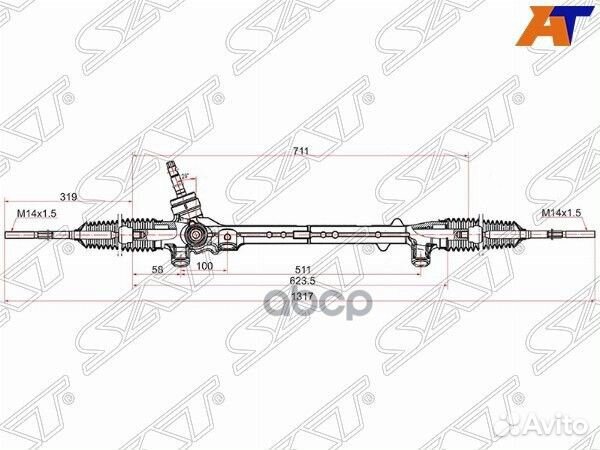Рейка рулевая mazda CX5 11- LHD ST-KD31-32-110A