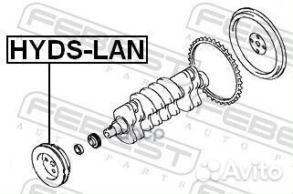 Шкив коленвала hyds-LAN Febest