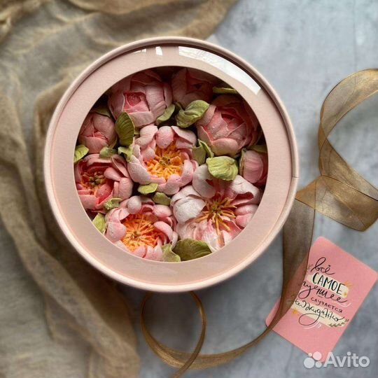 Съедобный букет, яблочный зефир