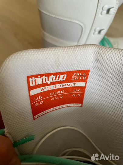 Сноубордические ботинки 32 thirtytwo