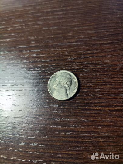 5 центов США 1976 брак смещение штемпеля на аверсе