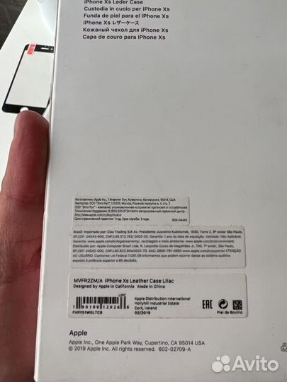 Чехол на iPhone X/XS оригинал Lether case