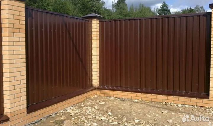 Забор металлический профессионально качественно