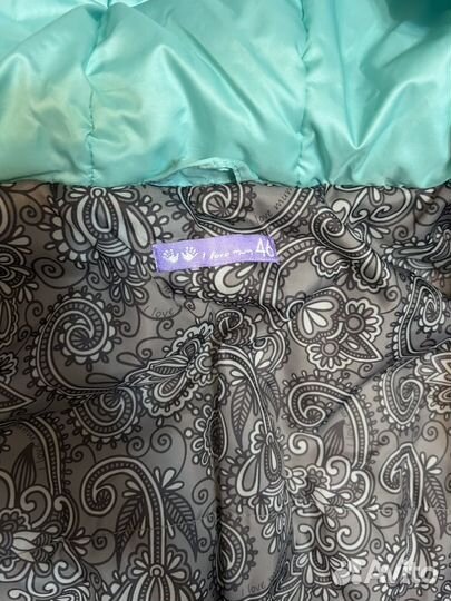 Пуховик демисезон-зима для беременных 46