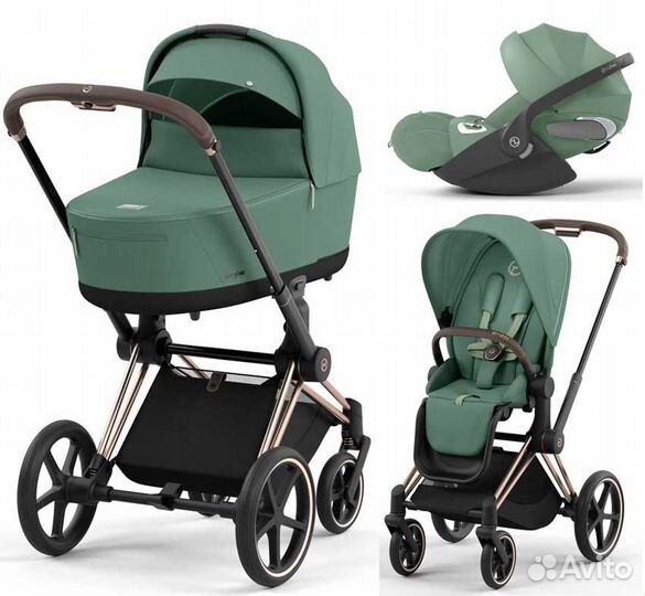 Коляска 3 в 1 Cybex Priam 4 c автокреслом Cloud T