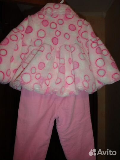 Шубка и штанишки для маленькой модницы