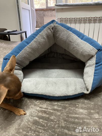 Лежанка домик для собаки