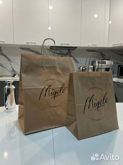 Печать на бумажных крафт пакетах