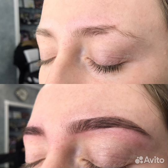 Архитектура и окрашивание бровей, окрашивание ресн