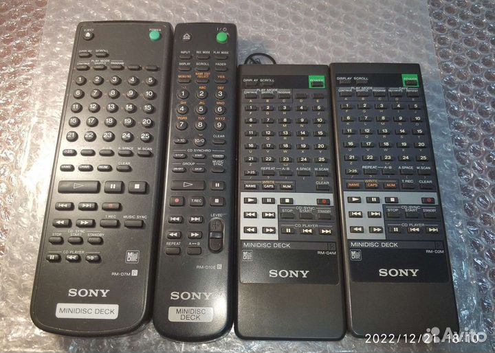 Пульты Sony, Technics