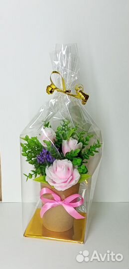 Букет цветов из мыла ручной работы ко Дню учителя