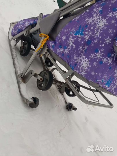 Детские санки коляска