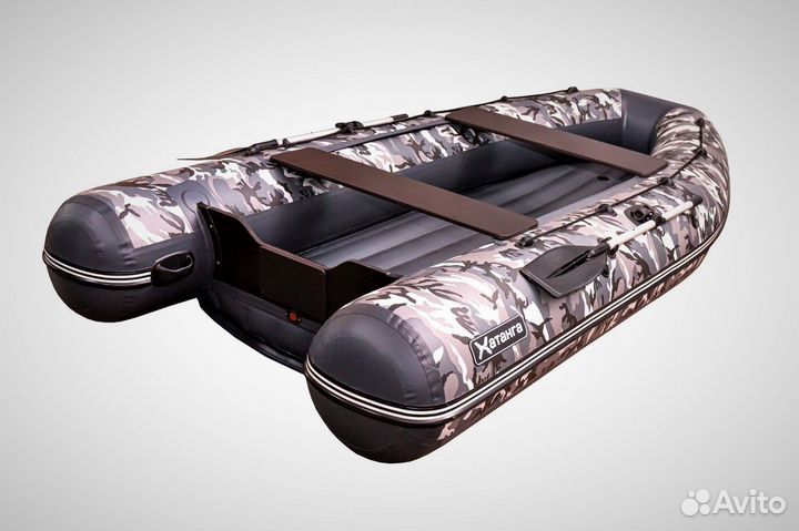 Лодка пвх Sibriver Хатанга Pro-360 нднд кмф серый