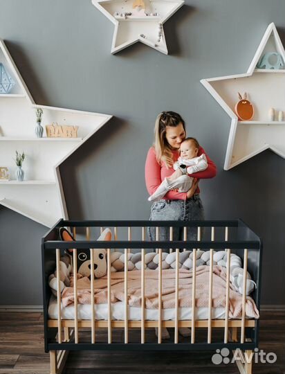 Кроватка для новорожденных Лея