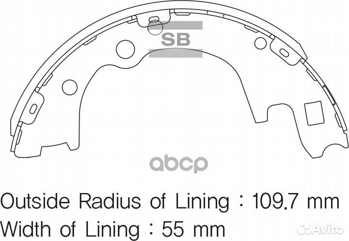 Колодки тормозные hyundai porter II/H-100 бараб