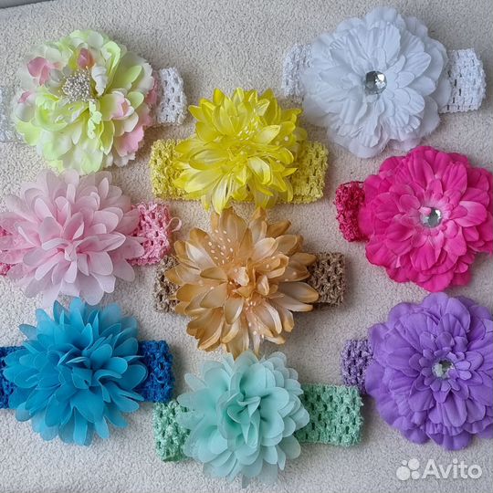 Повязка на голову, бант, ободок