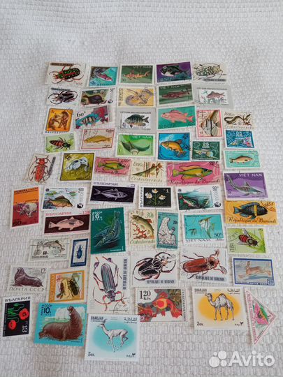 Марки фауна и флора 441 шт