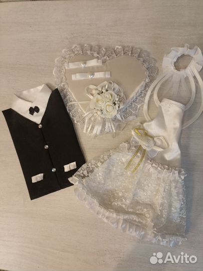 Одежда для бутылок на свадьбу, подушка для колец