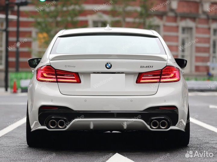 Диффузор BMW 5 G30 3D Design глянец