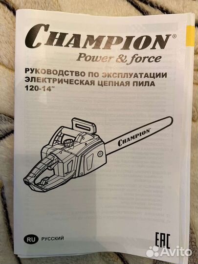 Электропила цепная Champion
