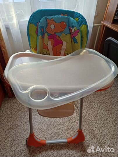 Стульчик для кормления chicco polly 2в1,отл.сост