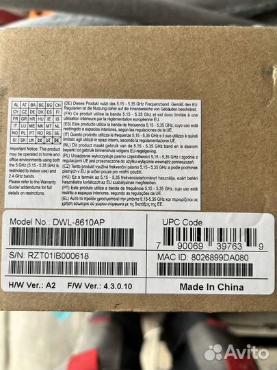 D-link DWL-8610AP точка доступа с PoE