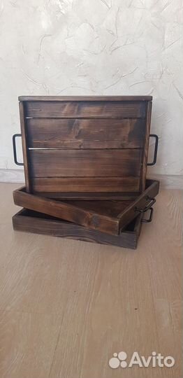 Поднос деревянный